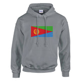 Sweat à capuche érythrée coton mélangé broderie couleur
