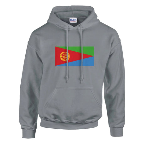 Sweat à capuche érythrée coton mélangé broderie couleur