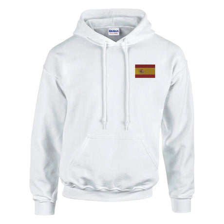 Sweat à capuche espagne coton mélangé broderie couleur