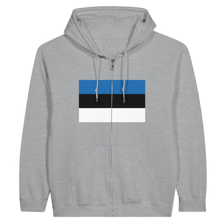 Sweat à capuche estonie coton mélangé broderie soignée