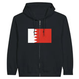 Sweat à capuche à fermeture éclair Drapeau de Bahreïn - Pixelforma 