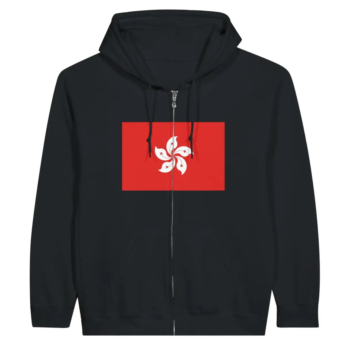 Sweat à capuche à fermeture éclair Drapeau de Hong Kong - Pixelforma 