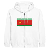 Sweat à capuche à fermeture éclair Drapeau de la Guadeloupe - Pixelforma 