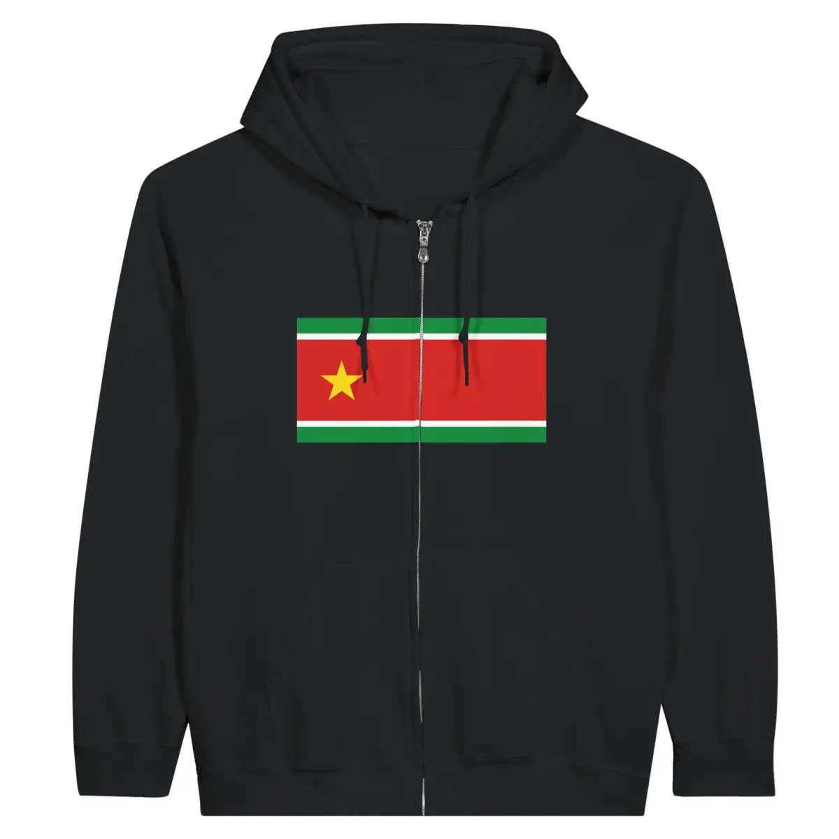 Sweat à capuche à fermeture éclair Drapeau de la Guadeloupe - Pixelforma 