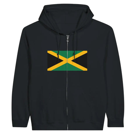 Sweat à capuche à fermeture éclair Drapeau de la Jamaïque - Pixelforma 