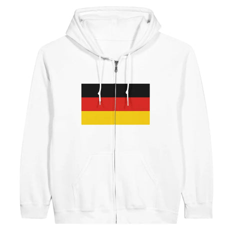 Sweat à capuche à fermeture éclair Drapeau de l'Allemagne - Pixelforma 