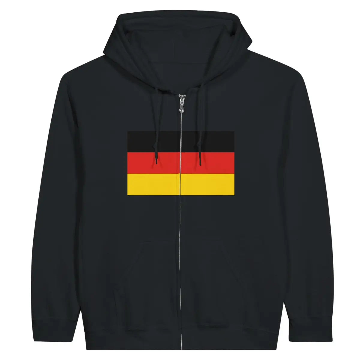 Sweat à capuche à fermeture éclair Drapeau de l'Allemagne - Pixelforma 