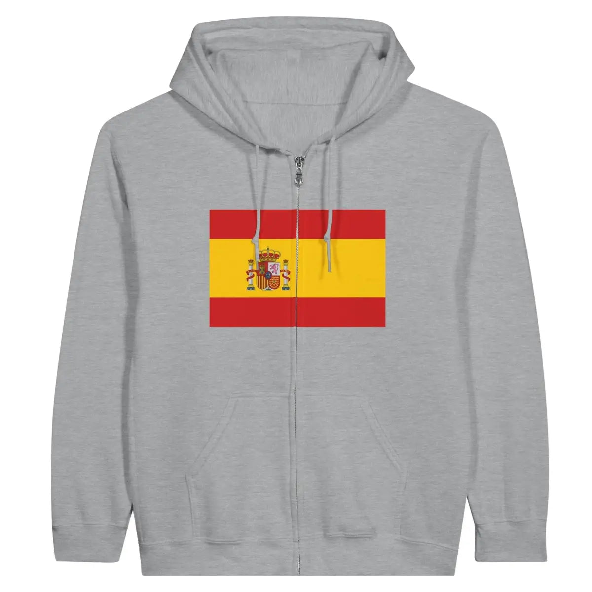 Sweat à capuche à fermeture éclair Drapeau de l'Espagne - Pixelforma 