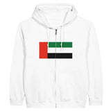 Sweat à capuche à fermeture éclair Drapeau des Émirats arabes unis - Pixelforma 