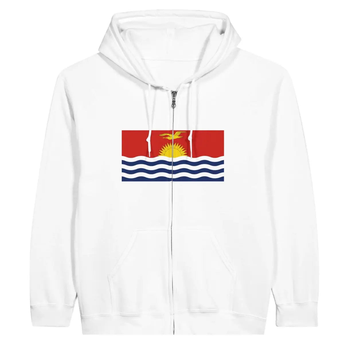 Sweat à capuche à fermeture éclair Drapeau des Kiribati - Pixelforma 