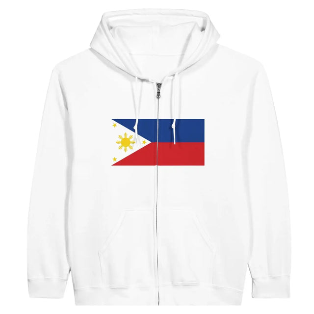 Sweat à capuche à fermeture éclair Drapeau des Philippines - Pixelforma 