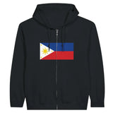 Sweat à capuche à fermeture éclair Drapeau des Philippines - Pixelforma 