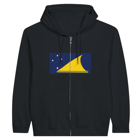 Sweat à capuche à fermeture éclair Drapeau des Tokelau - Pixelforma 