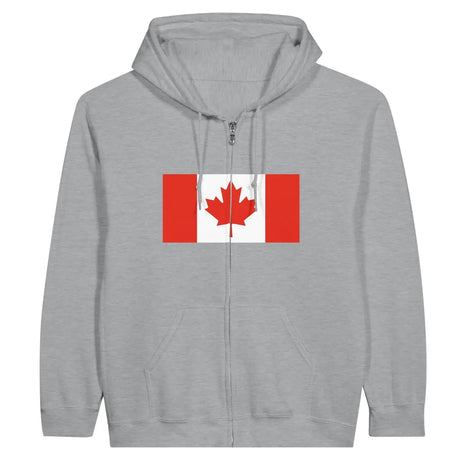 Sweat à capuche à fermeture éclair Drapeau du Canada - Pixelforma 