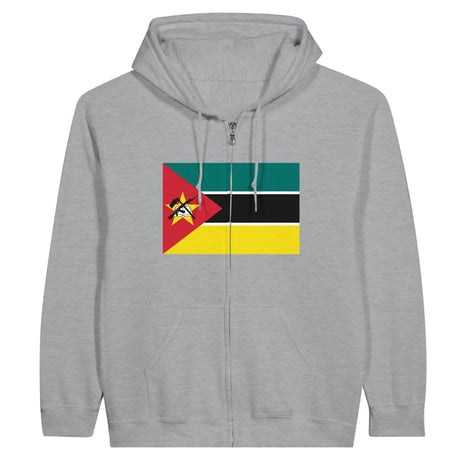 Sweat à capuche à fermeture éclair Drapeau du Mozambique - Pixelforma 