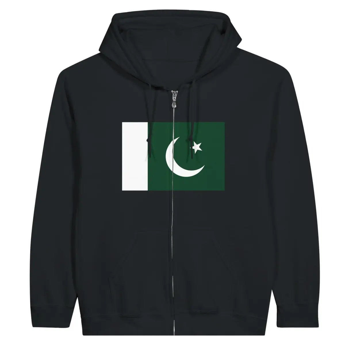 Sweat à capuche à fermeture éclair Drapeau du Pakistan - Pixelforma 