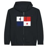 Sweat à capuche à fermeture éclair Drapeau du Panama - Pixelforma 