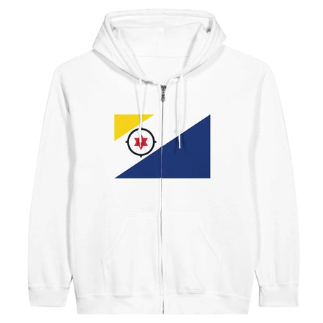 Sweat à capuche à fermeture éclair drapeau pays-bas caraibéen