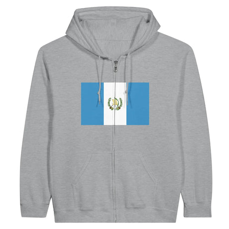 Sweat à capuche à fermeture éclair guatemala coton mélangé