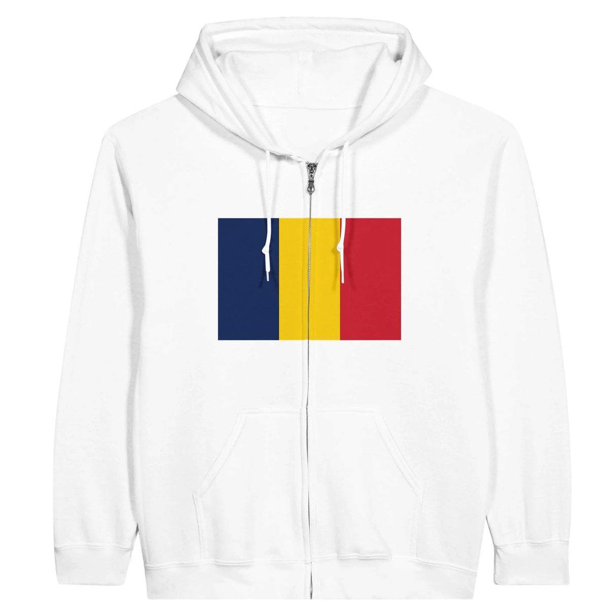 Sweat à capuche à fermeture éclair tchad coton mélangé