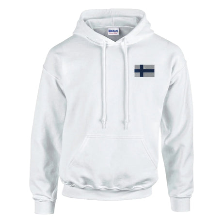 Sweat à capuche finlande brodé coton mélangé recyclé