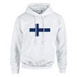 Sweat à capuche finlande coton mélangé broderie durable
