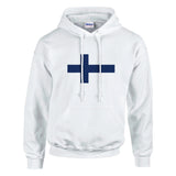 Sweat à capuche finlande coton mélangé broderie durable