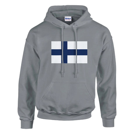 Sweat à capuche finlande coton mélangé broderie durable