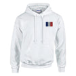 Sweat à capuche france brodé coton mélangé patriotique