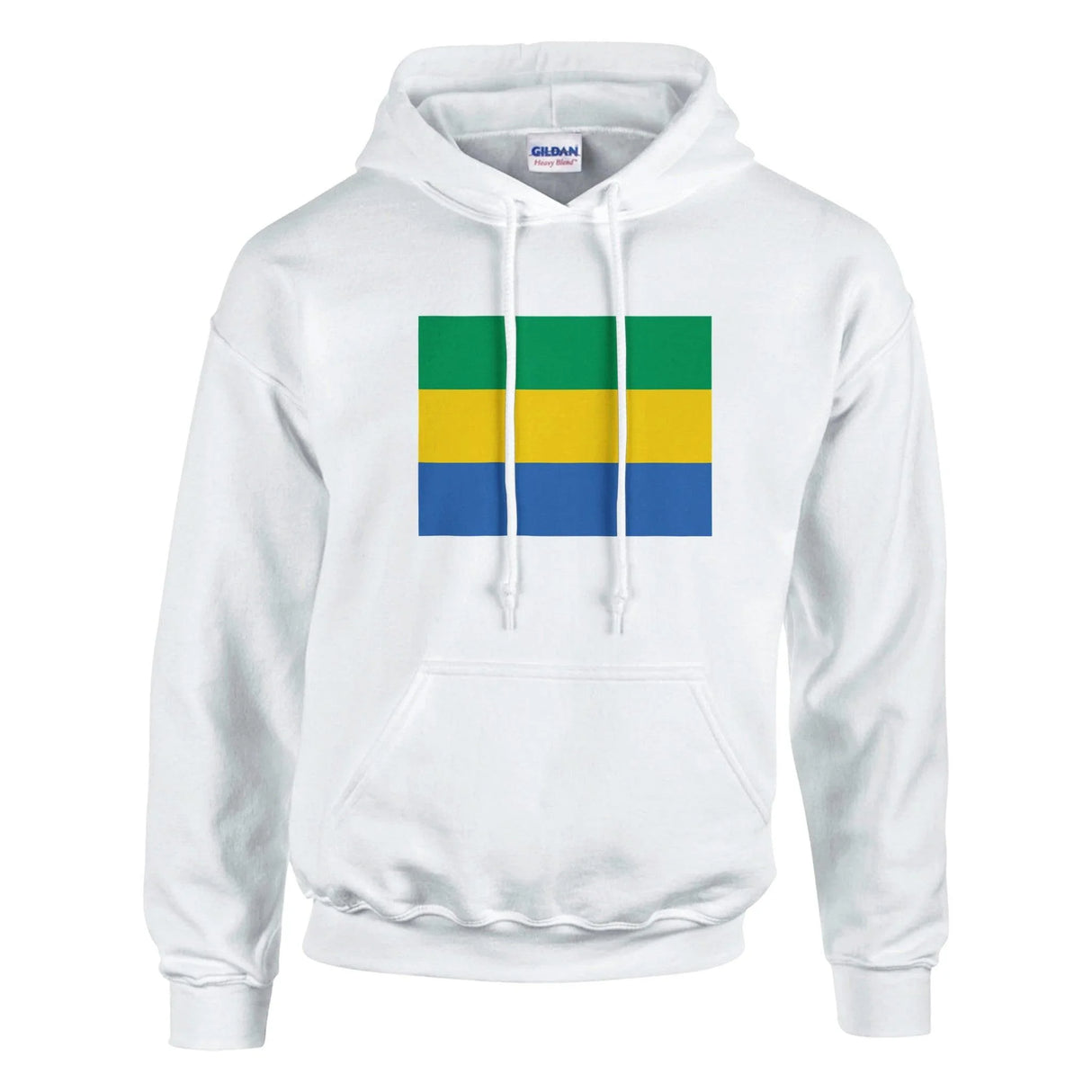 Sweat à capuche gabon coton mélangé broderie couleur