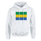 Sweat à capuche gabon coton mélangé broderie couleur