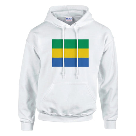 Sweat à capuche gabon coton mélangé broderie couleur