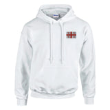 Sweat à capuche géorgie broderie couleur coton mélangé