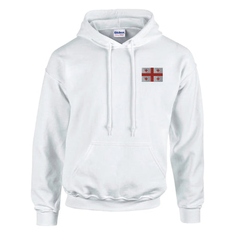 Sweat à capuche géorgie broderie couleur coton mélangé