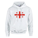 Sweat à capuche géorgie coton mélangé broderie couleur