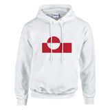 Sweat à capuche groenland coton mélangé broderie