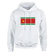 Sweat à capuche guadeloupe coton mélangé broderie