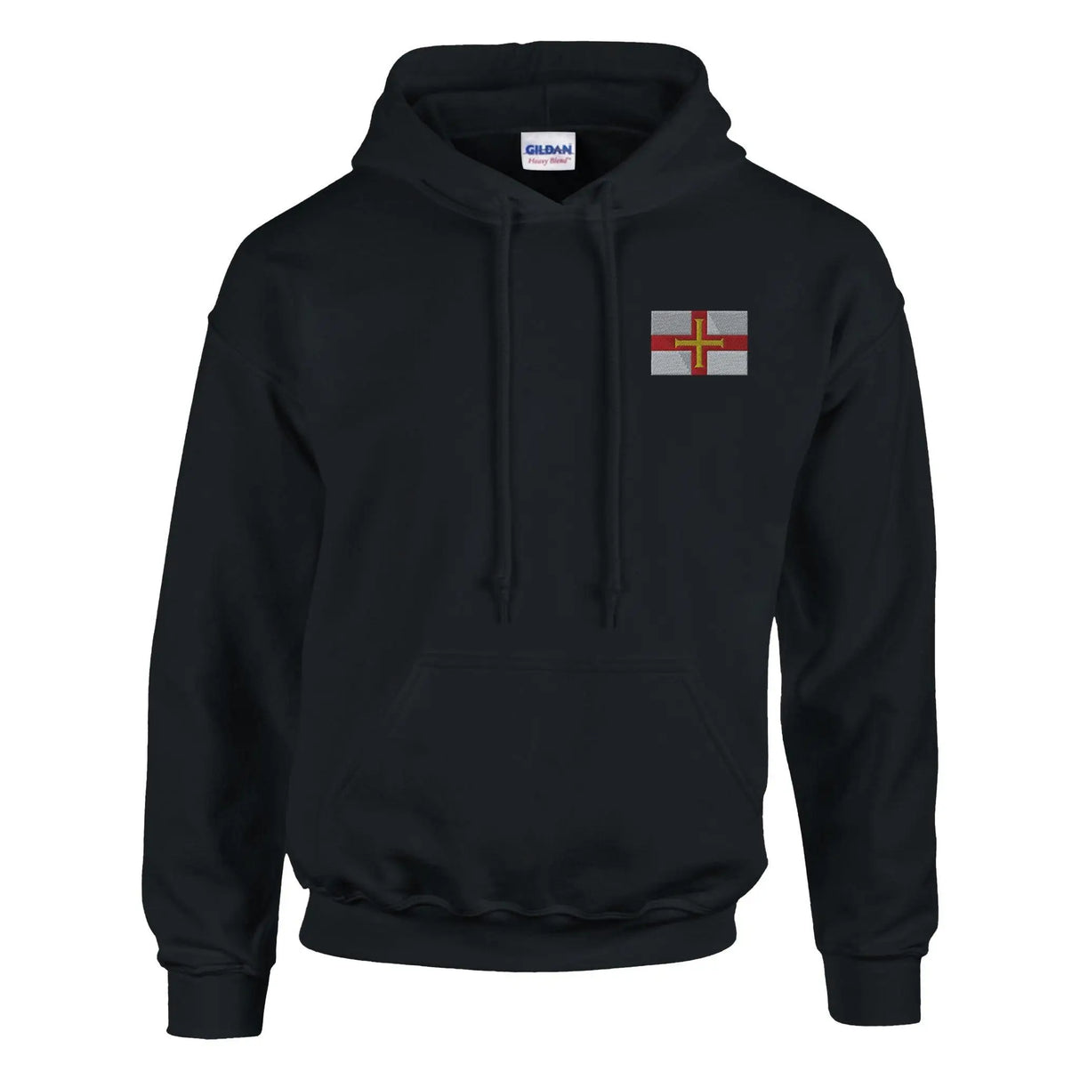 Sweat à capuche guernesey brodé coton mélangé durable