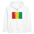 Sweat à capuche guinée coton mélangé broderie confort