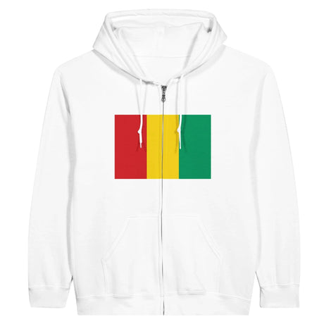Sweat à capuche guinée coton mélangé broderie confort