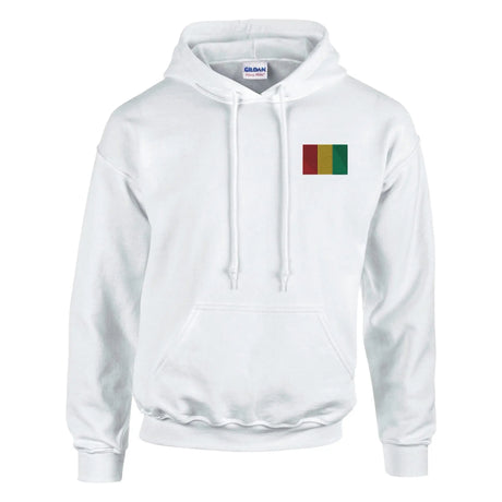 Sweat à capuche guinée coton mélangé broderie couleur