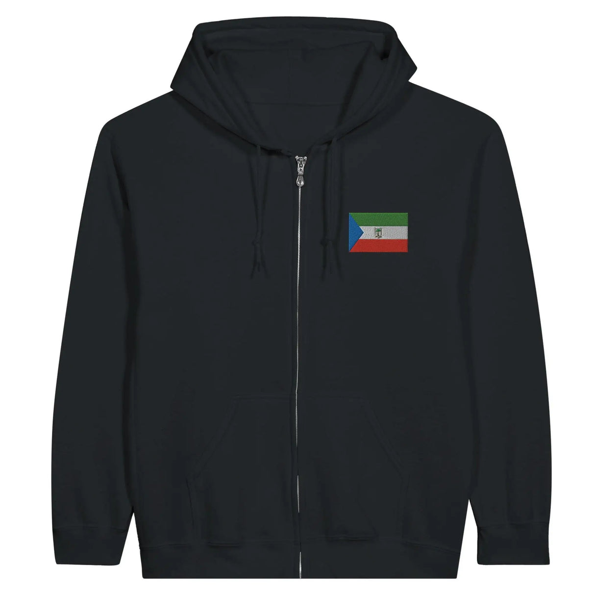 Sweat à capuche guinée équatoriale coton broderie couleur