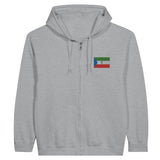 Sweat à capuche guinée équatoriale coton broderie couleur