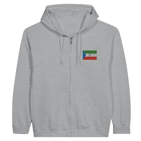 Sweat à capuche guinée équatoriale coton broderie couleur