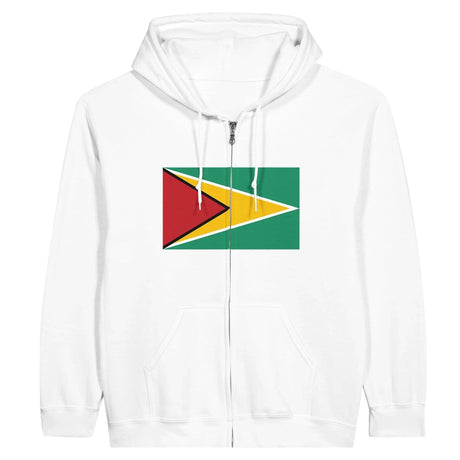 Sweat à capuche guyana coton mélangé fermeture éclair