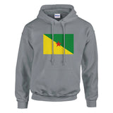 Sweat à capuche guyane coton mélangé broderie confortable