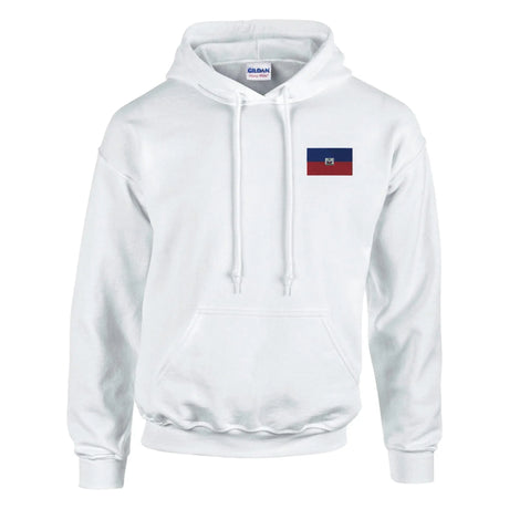Sweat à capuche haïti broderie couleur coton mélangé