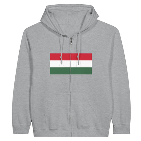 Sweat à capuche hongrie coton mélangé broderie confort optimal