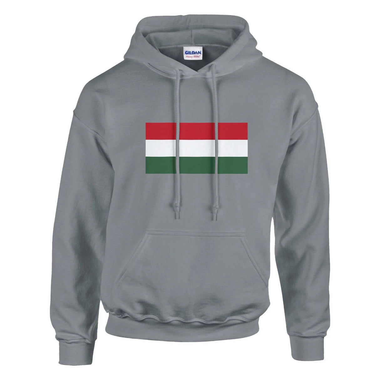 Sweat à capuche hongrie coton mélangé broderie couleur