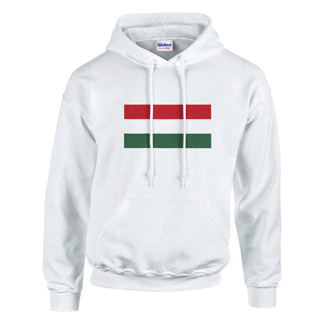 Sweat à capuche hongrie coton mélangé broderie couleur